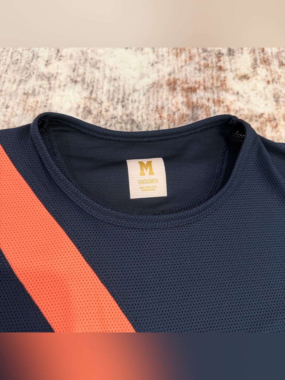 Tracksmith, Van Cortlandt Running Set, Shirt Shorts Coral Blue | W S / M - Picture 4 of 12